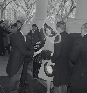 President-Elect and Mrs. Kennedy with President Eisenhower