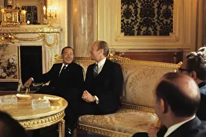 President Ford Speaking with Kakuei Tanaka