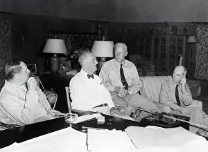 President Franklin D. Roosevelt with His Advisory Staff