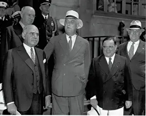 Mayor Prints: President Franklin D. Roosevelt with Herbert H. Lehman and Fiorello La Guardia