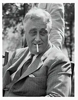 Suits Prints: President Franklin D. Roosevelt Smoking