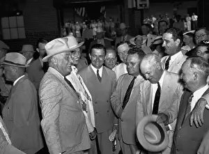 Democrat Prints: President Franklin D. Roosevelt with Texas Governor and Congressman