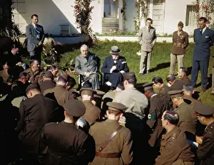 Casablanca Prints: President Franklin D. Roosevelt and Winston Churchill in Casablanca