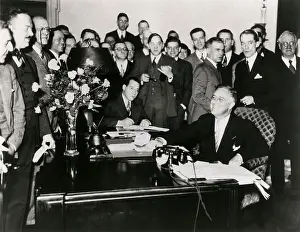 Marvin Mcintyre Prints: President Franklin D. Roosevelt's First Press Conference