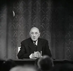 President De Gaulle Speaking About Vietnam