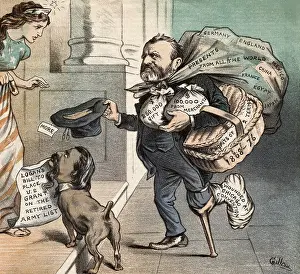Grant Prints: President Grant and Logan Begging for Funds