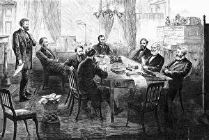 Cabinet Prints: President Grant In Session with His Cabinet