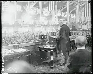 Harding Prints: President Harding Addressing Chamber of Commerce
