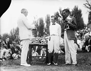 President Harding Presenting Trophy