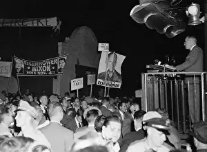 President Harry S. Truman Addressing Crowd
