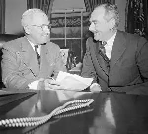 President Harry S. Truman Conversing with Dean Acheson