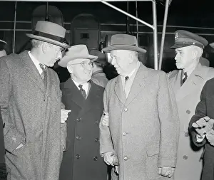 George C Prints: President Harry S. Truman Surrounded by Military and Political Leaders