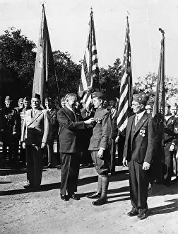 Palo Alto Prints: President Herbert Hoover Awarding Purple Cross to Andrew Nielson