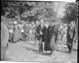 US President Hoover & Howard University President Johnson After Graduation