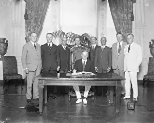 Senator Prints: President Hoover at Treaty Signing