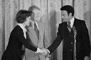 President Jimmy Carter Congratulates Ambassador Andrew Young