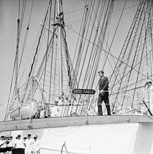 Bark Prints: President John F. Kennedy Aboard Ship