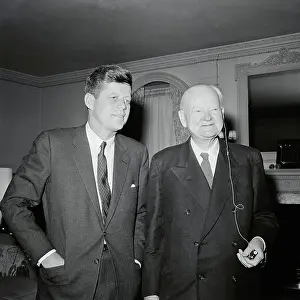 Hotel Room Prints: President John F. Kennedy and Herbert Hoover
