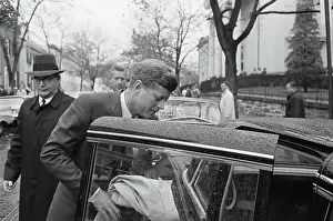 Limousine Prints: President John F. Kennedy Leaving Mass