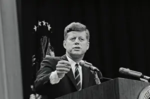 President John F. Kennedy at Press Conference