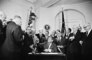 President John F. Kennedy Signing Trade Expansion Bill