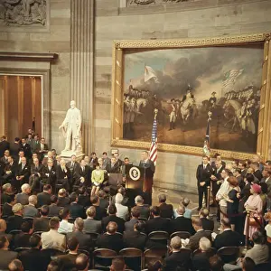President Johnson Addressing Members of Congress