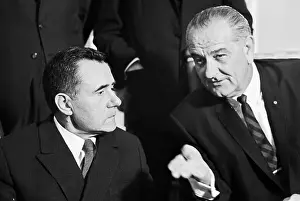 Tension Prints: President Johnson With Andrei Gromyko