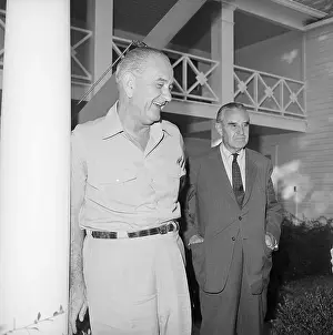 President Johnson with Averell Harriman