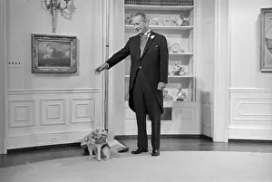 President Johnson and his Dog Yuki