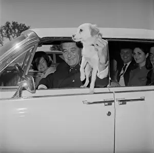 Johnson City Prints: President Johnson Holding Dog