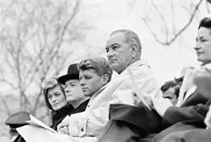 President Johnson and Kennedy Family