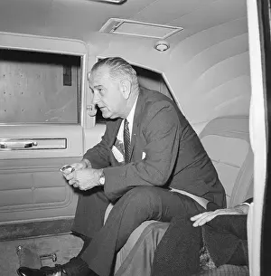 Limousine Prints: President Johnson in Limousine