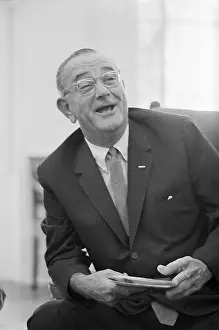 Greeting Card Prints: President Johnson Receives Birthday Greeting