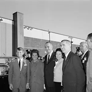 President Johnson and Robert F. Kennedy with Wives