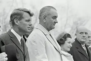 President Johnson and Robert Kennedy