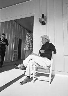 Ranch Prints: President Johnson in Rocking Chair