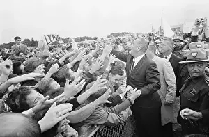 Providence Prints: President Johnson Shaking Hands with People