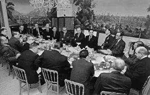 Sparkman Prints: President Johnson Sitting with Congressional Leaders
