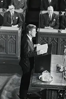 President Kennedy Addressing Canadian Parliament