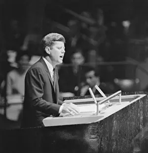 President Kennedy Addressing General Assembly