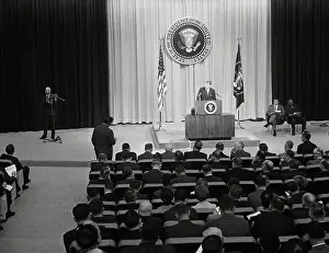 President Kennedy Answering Questions
