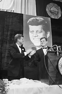 President Kennedy Applauds Senator Kennedy