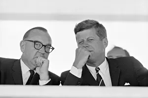 State Of California Prints: President Kennedy and California Governor Edmund G. Brown
