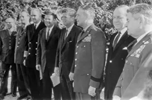 George W Prints: President Kennedy with Chiefs of Staff