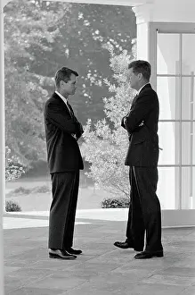 Brother Prints: President Kennedy Confers With Brother Robert F. Kennedy