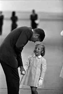 Rhode Island Prints: President Kennedy With Daughter Caroline