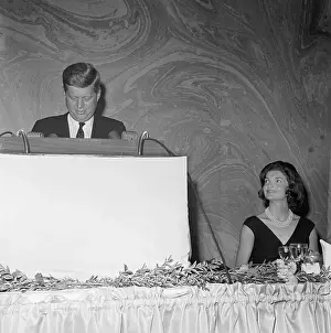 President Kennedy Delivering a Speech