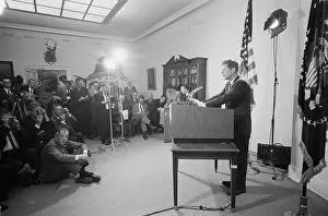 Crisis Prints: President Kennedy Discussing Cuban Missile Crisis