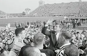 President Kennedy Does the Coin Coss