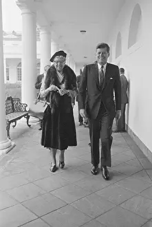 President Kennedy and Eleanor Roosevelt